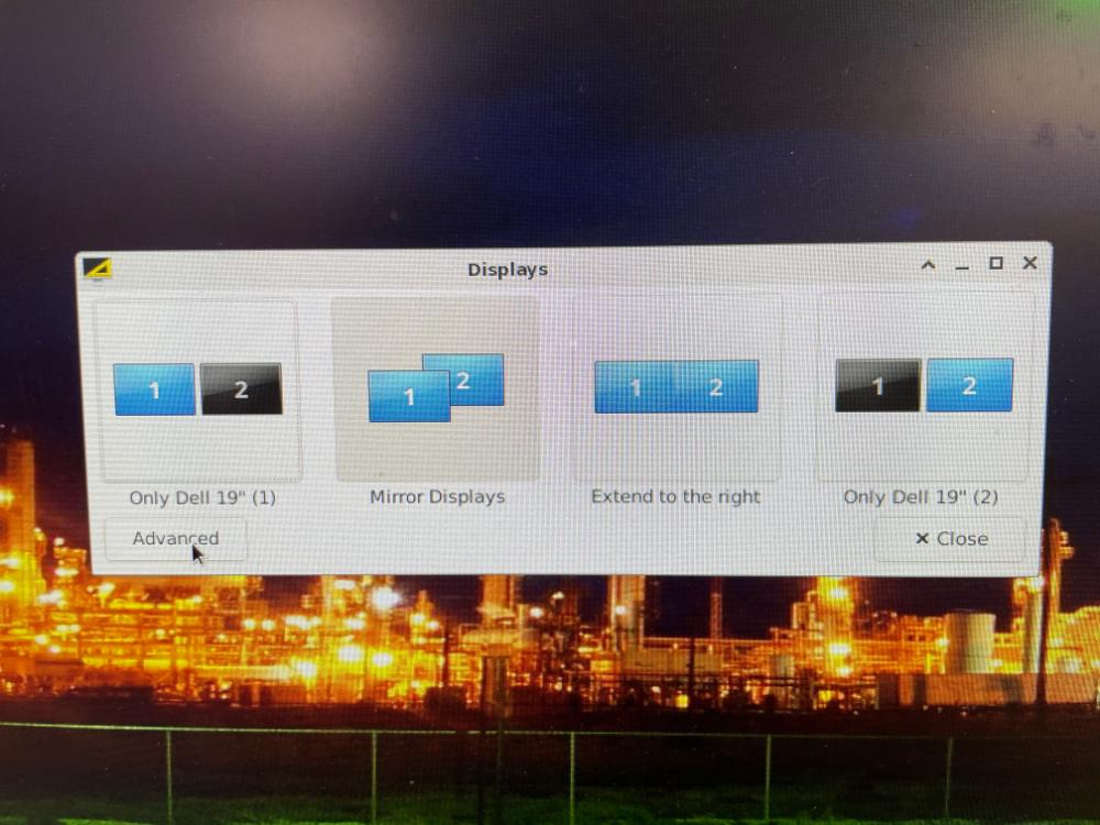 Showing how the VDI ThinClient Mirrored displays look